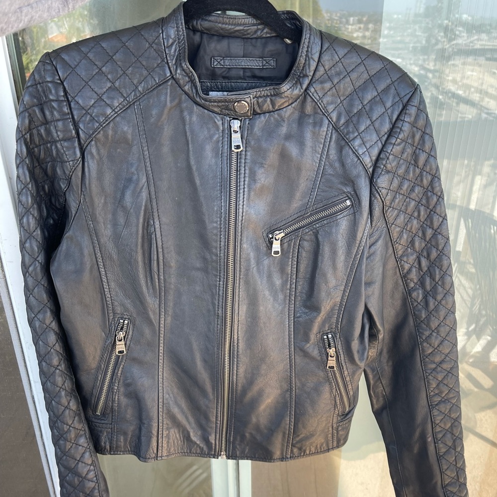 Andrew Marc New York Lamb Leather Jacket